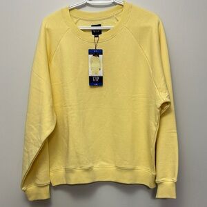 68. GAP Women's Soft Yellow Crewneck Sweater